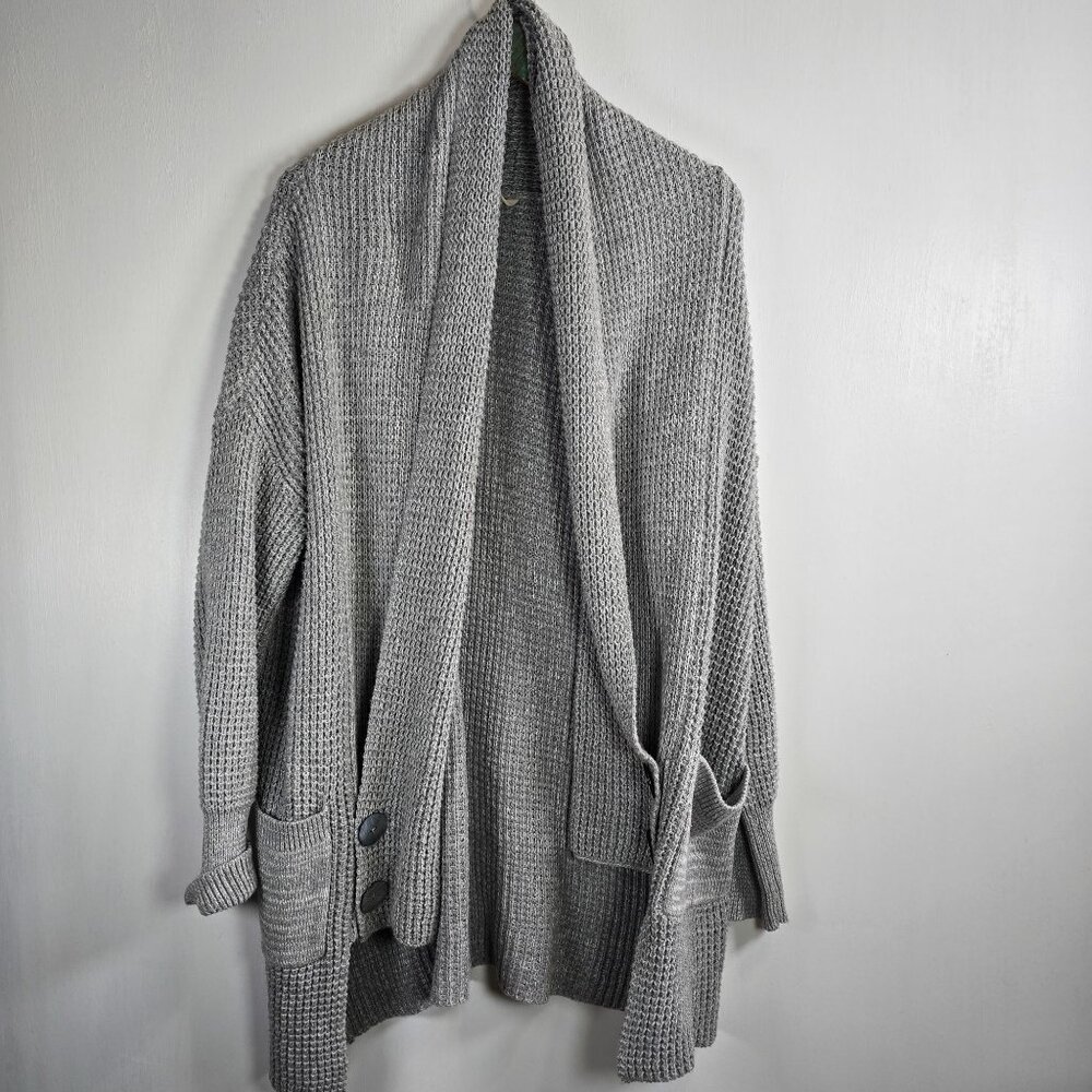 Soft Surroundings Townsend Cardigan Gray Sweater, M - Picture 2 of 8